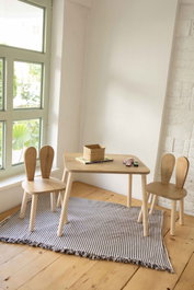 Hanah Home Bunny Two Chair Set - Marrón